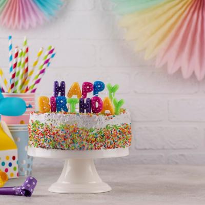 Cake Party Ornaments Arrangement Min